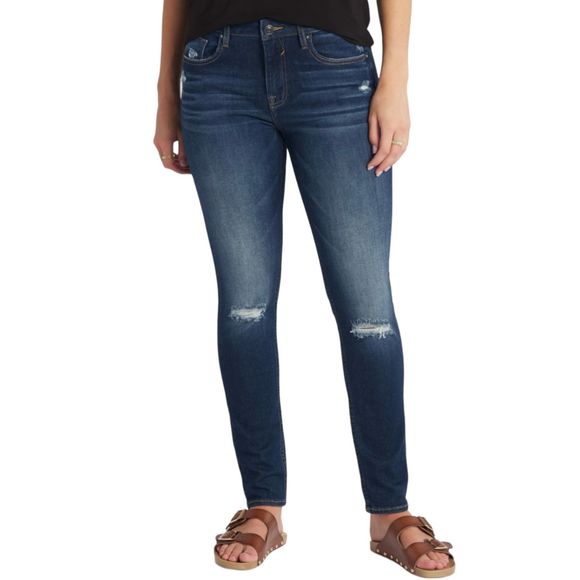 Vigoss The Thompson Tomboy Jeans Women's Mid Rise Relaxed Distressed Denim 31 - Picture 1 of 11